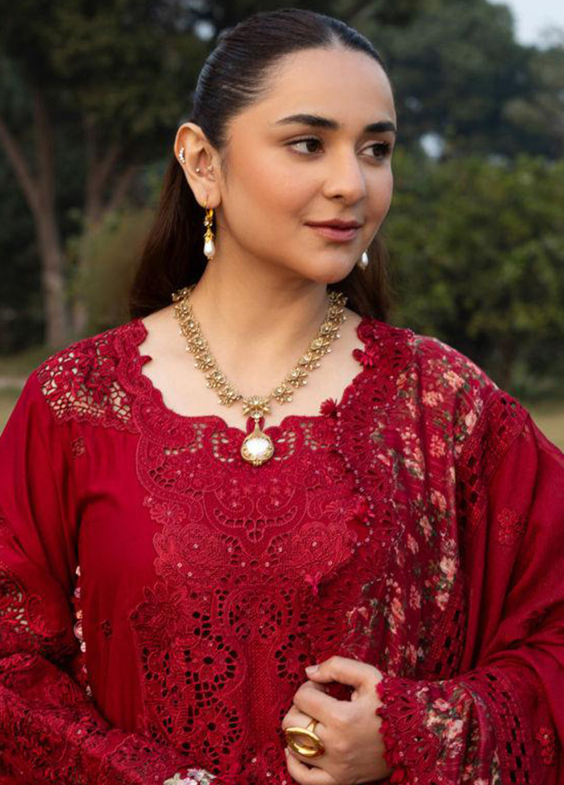 Elaf Embroidered Lawn 3 Piece Unstitched Suit EF26LL ELY-10 CHERIE LADY Elaf Embroidered Lawn 3 Piece Unstitched Suit EF26LL ELY-10 CHERIE LADY