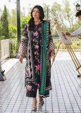 Elaf Printed Lawn Suits Unstitched 3 Piece - EL24PL EEP-02A DARK FLORAL