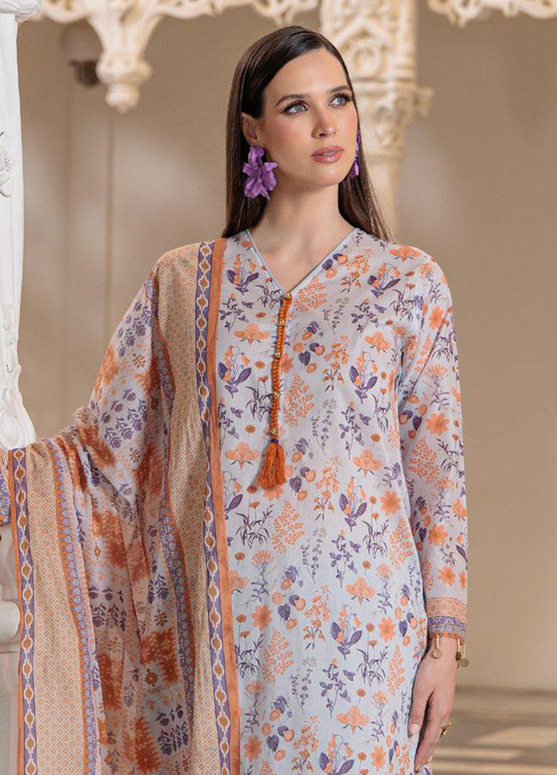 Elora A Floral By Gul Ahmed Printed Lawn 3 Piece Unstitched Suit GA26EAF D-CL 62121B Elora A Floral By Gul Ahmed Printed Lawn 3 Piece Unstitched Suit GA26EAF D-CL 62121B