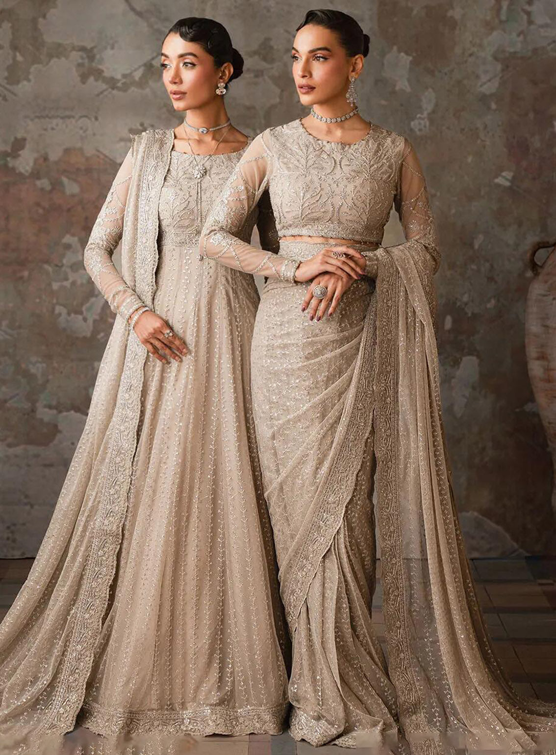 Emirah by Zarif Embroidered Net Suits Unstitched 3 Piece - ZF24EF ZEF 02 BREEZE Emirah by Zarif Embroidered Net Suits Unstitched 3 Piece - ZF24EF ZEF 02 BREEZE