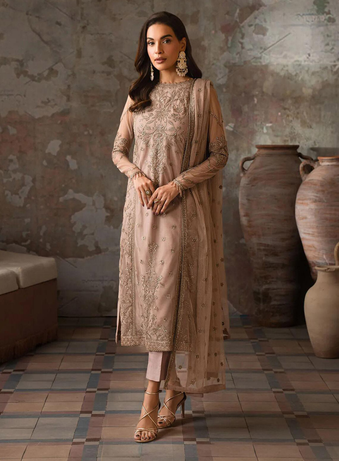 Emirah by Zarif Embroidered Net Suits Unstitched 3 Piece - ZF24EF ZEF 04 AURORA Emirah by Zarif Embroidered Net Suits Unstitched 3 Piece - ZF24EF ZEF 04 AURORA