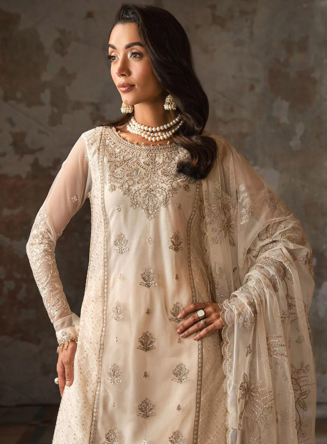 Emirah by Zarif Embroidered Net Suits Unstitched 3 Piece - ZF24EF ZEF 06 MEERA Emirah by Zarif Embroidered Net Suits Unstitched 3 Piece - ZF24EF ZEF 06 MEERA