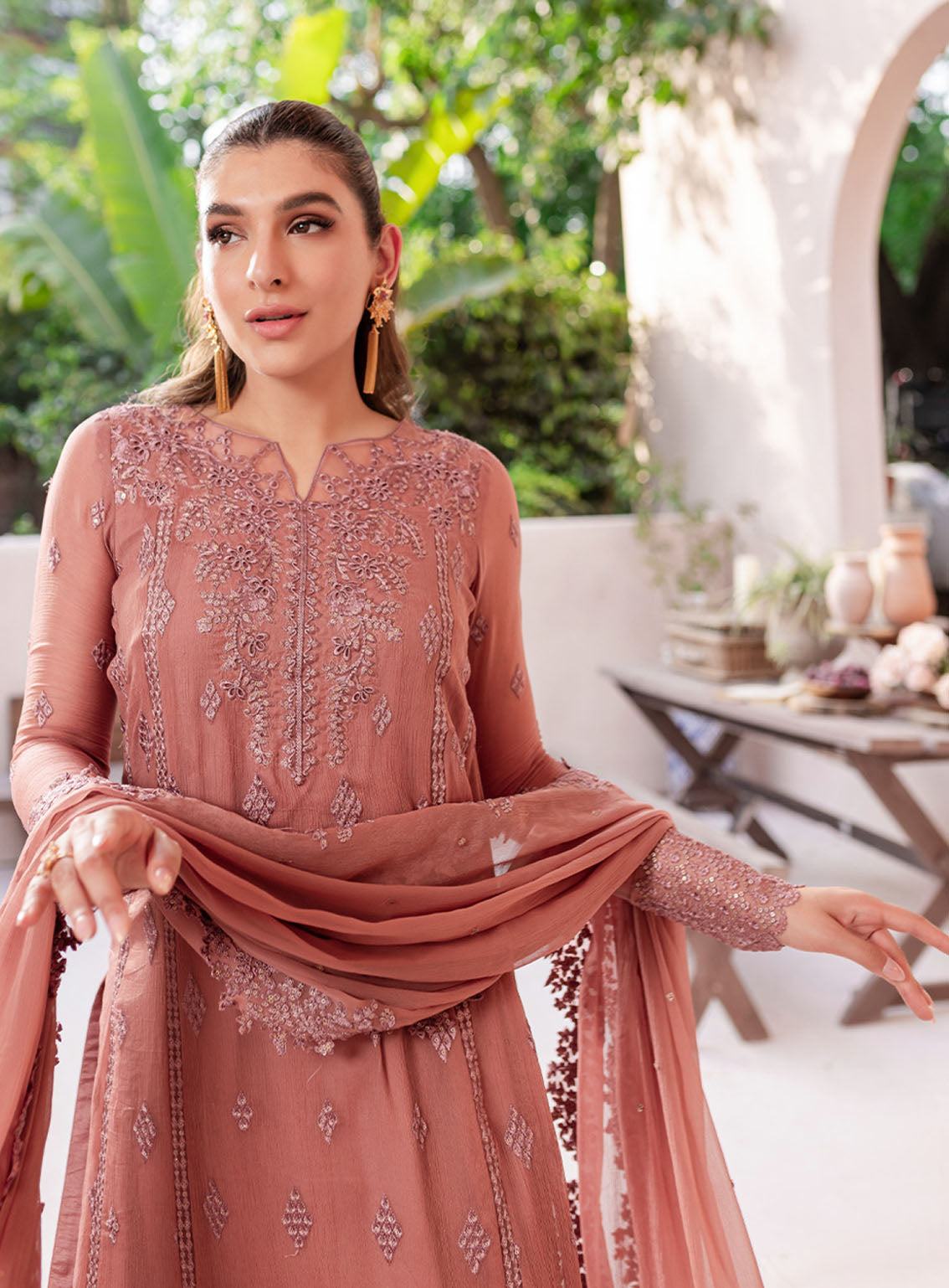 Ensembles By Azure Embroidered Chiffon Suits Unstitched 3 Piece - AZU24ESF BBES-064 BERRY BLOOMS Ensembles By Azure Embroidered Chiffon Suits Unstitched 3 Piece - AZU24ESF BBES-064 BERRY BLOOMS