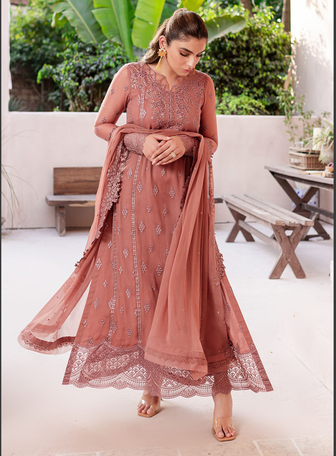 Ensembles By Azure Embroidered Chiffon Suits Unstitched 3 Piece - AZU24ESF BBES-064 BERRY BLOOMS Ensembles By Azure Embroidered Chiffon Suits Unstitched 3 Piece - AZU24ESF BBES-064 BERRY BLOOMS