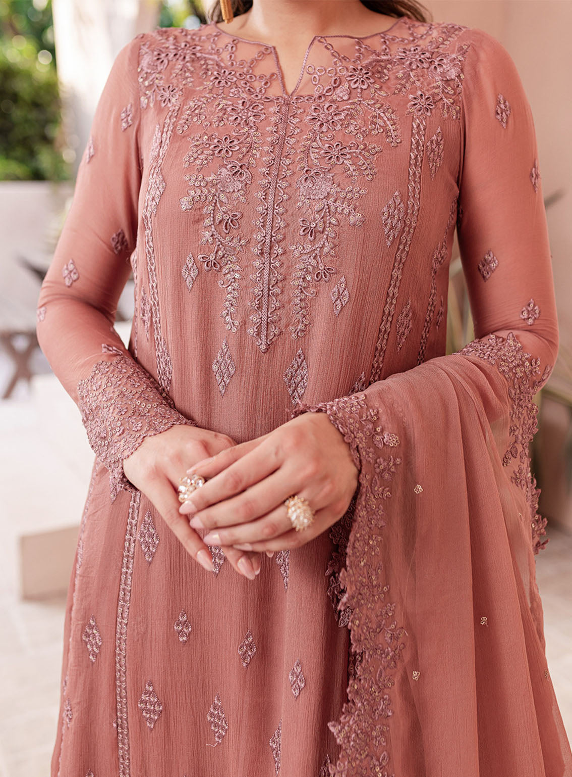 Ensembles By Azure Embroidered Chiffon Suits Unstitched 3 Piece - AZU24ESF BBES-064 BERRY BLOOMS Ensembles By Azure Embroidered Chiffon Suits Unstitched 3 Piece - AZU24ESF BBES-064 BERRY BLOOMS
