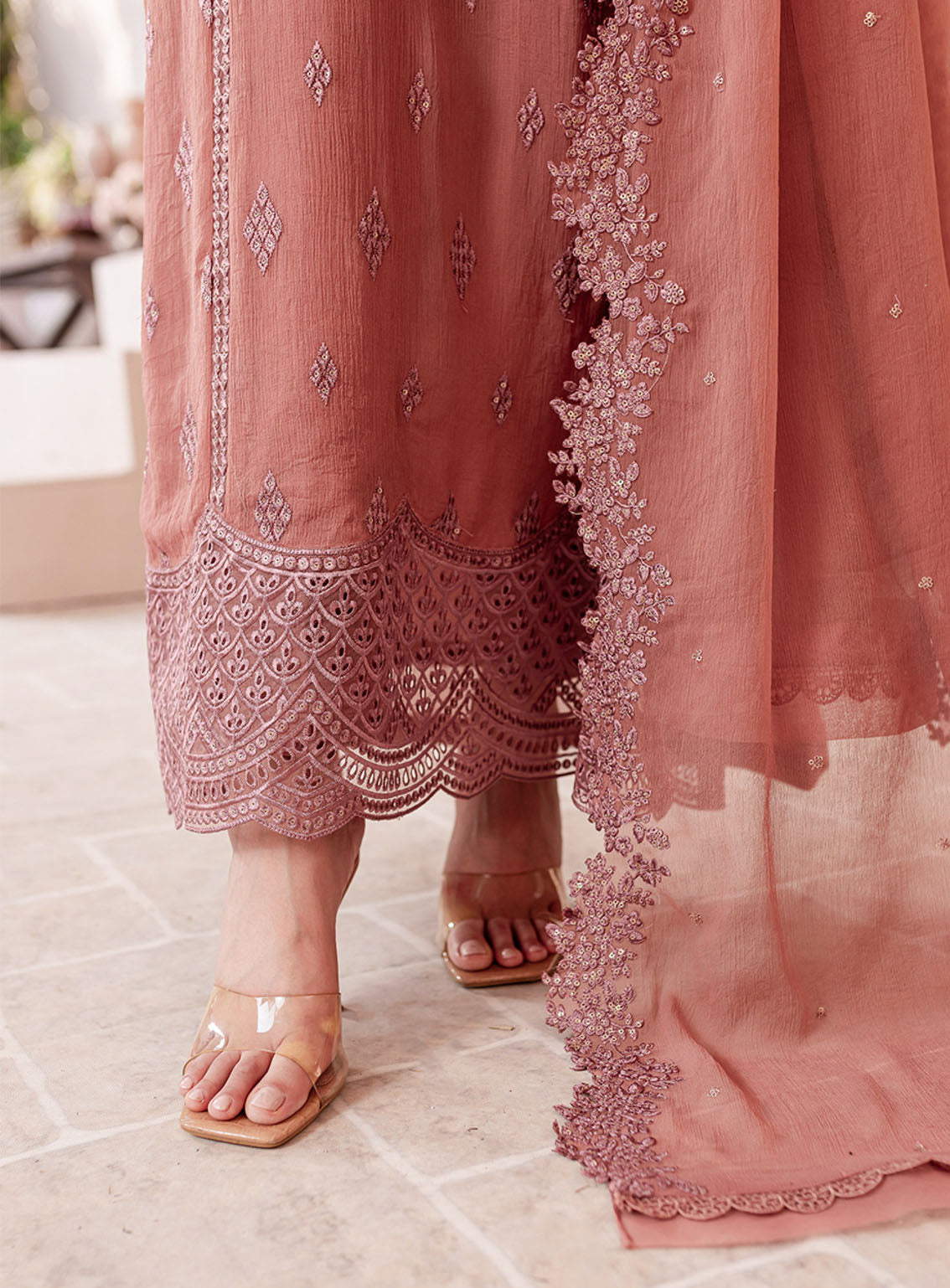 Ensembles By Azure Embroidered Chiffon Suits Unstitched 3 Piece - AZU24ESF BBES-064 BERRY BLOOMS Ensembles By Azure Embroidered Chiffon Suits Unstitched 3 Piece - AZU24ESF BBES-064 BERRY BLOOMS