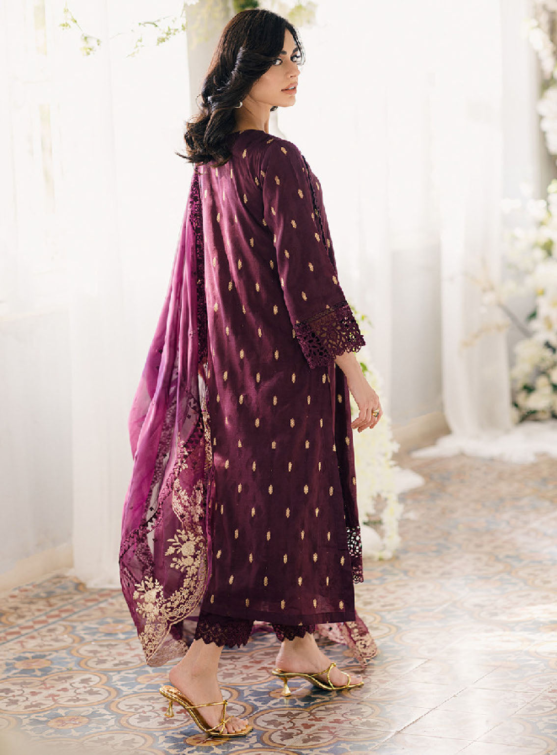 Ensembles By Azure Embroidered Jacquard Lawn Suits Unstitched 3 Piece - AZU24EJL ALMANDINE Ensembles By Azure Embroidered Jacquard Lawn Suits Unstitched 3 Piece - AZU24EJL ALMANDINE