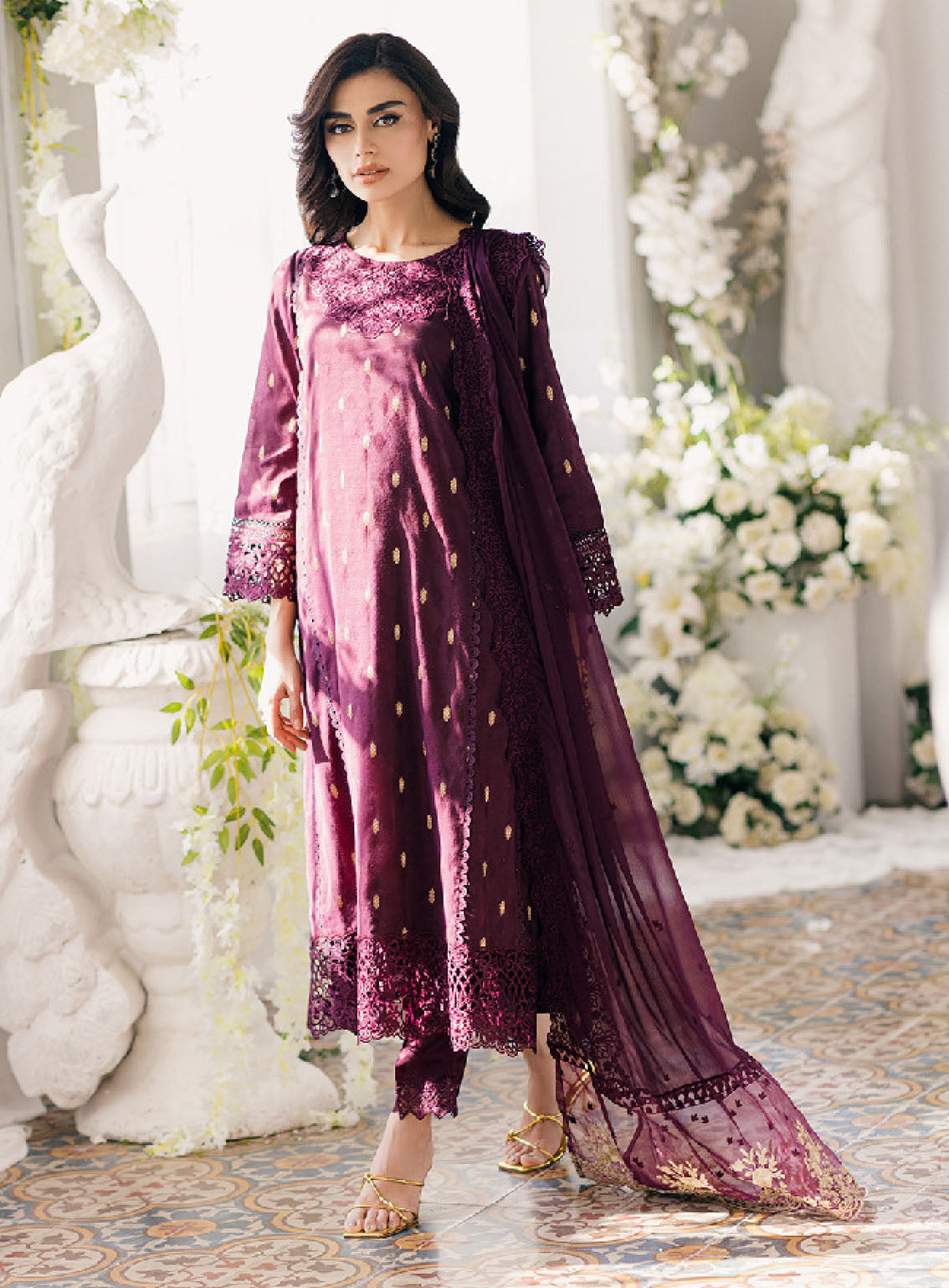 Ensembles By Azure Embroidered Jacquard Lawn Suits Unstitched 3 Piece - AZU24EJL ALMANDINE Ensembles By Azure Embroidered Jacquard Lawn Suits Unstitched 3 Piece - AZU24EJL ALMANDINE