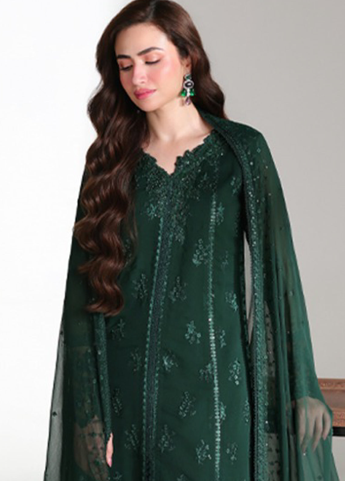 Ensembles By Azure Festive Embroidered Chiffon 3 Piece Unstitched Suit AZU26EF D-03 LEENA Ensembles By Azure Festive Embroidered Chiffon 3 Piece Unstitched Suit AZU26EF D-03 LEENA