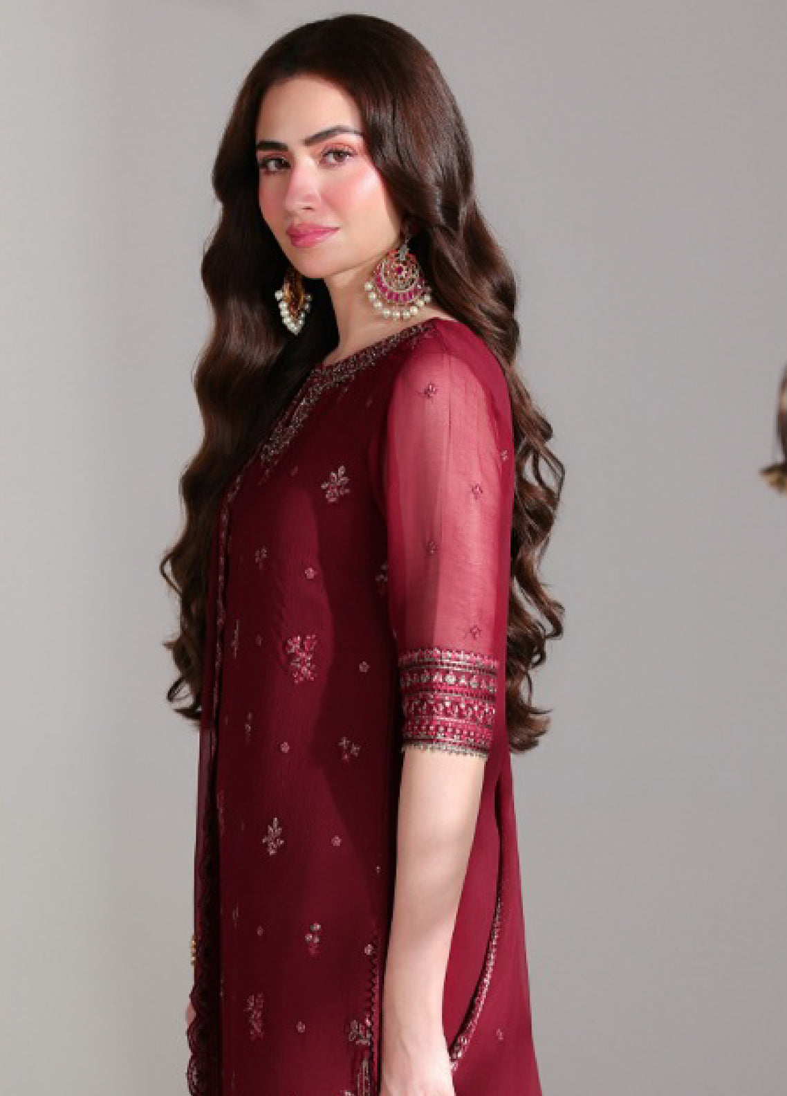 Ensembles By Azure Festive Embroidered Chiffon 3 Piece Unstitched Suit AZU26EF D-05 RUBY ROGUE Ensembles By Azure Festive Embroidered Chiffon 3 Piece Unstitched Suit AZU26EF D-05 RUBY ROGUE