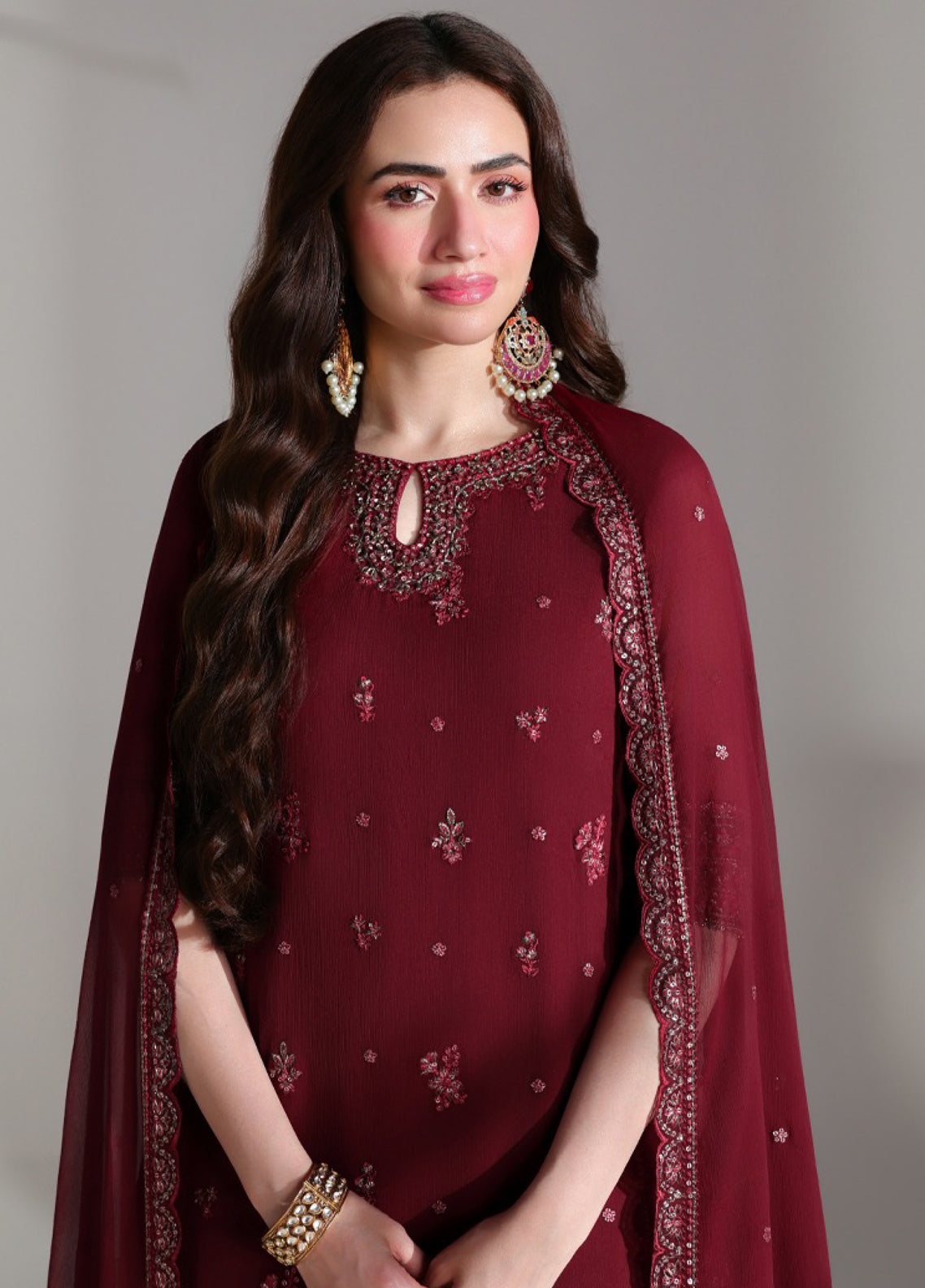 Ensembles By Azure Festive Embroidered Chiffon 3 Piece Unstitched Suit AZU26EF D-05 RUBY ROGUE Ensembles By Azure Festive Embroidered Chiffon 3 Piece Unstitched Suit AZU26EF D-05 RUBY ROGUE
