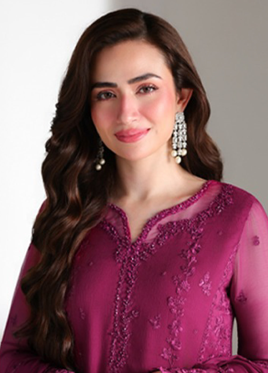 Ensembles By Azure Festive Embroidered Chiffon 3 Piece Unstitched Suit AZU26EF D-06 ZINNIA Ensembles By Azure Festive Embroidered Chiffon 3 Piece Unstitched Suit AZU26EF D-06 ZINNIA