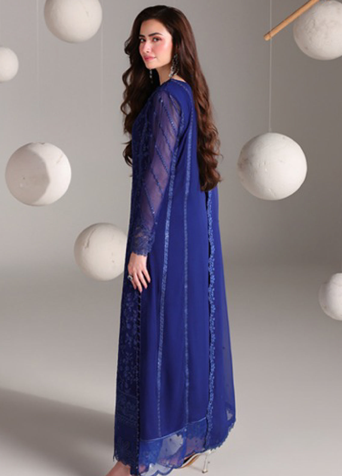 Ensembles By Azure Festive Embroidered Chiffon 3 Piece Unstitched Suit AZU26EF D-08 SALVIA Ensembles By Azure Festive Embroidered Chiffon 3 Piece Unstitched Suit AZU26EF D-08 SALVIA