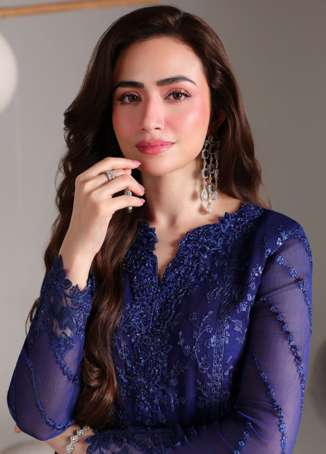 Ensembles By Azure Festive Embroidered Chiffon 3 Piece Unstitched Suit AZU26EF D-08 SALVIA Ensembles By Azure Festive Embroidered Chiffon 3 Piece Unstitched Suit AZU26EF D-08 SALVIA