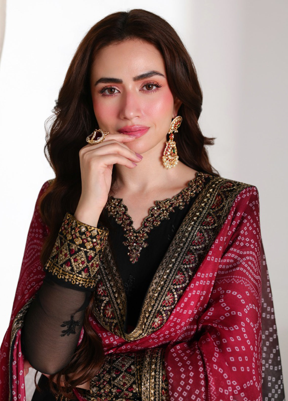 Ensembles By Azure Festive Embroidered Chiffon 3 Piece Unstitched Suit AZU26EF D-09 VERONA Ensembles By Azure Festive Embroidered Chiffon 3 Piece Unstitched Suit AZU26EF D-09 VERONA
