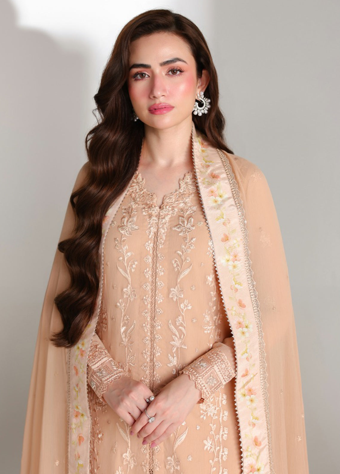 Ensembles By Azure Festive Embroidered Chiffon 3 Piece Unstitched Suit AZU26EF D-10 CREAM DREAM Ensembles By Azure Festive Embroidered Chiffon 3 Piece Unstitched Suit AZU26EF D-10 CREAM DREAM