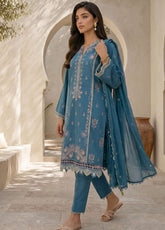 Essentail By Zellbury Embroidered Lawn 3 Piece Unstitched Suit WUS26E30905
