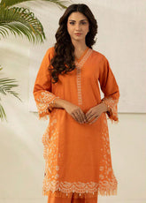 Essential By Zellbury Embroidered Lawn 2 Piece Unstitched Shirt & Trouser WUS26E21196