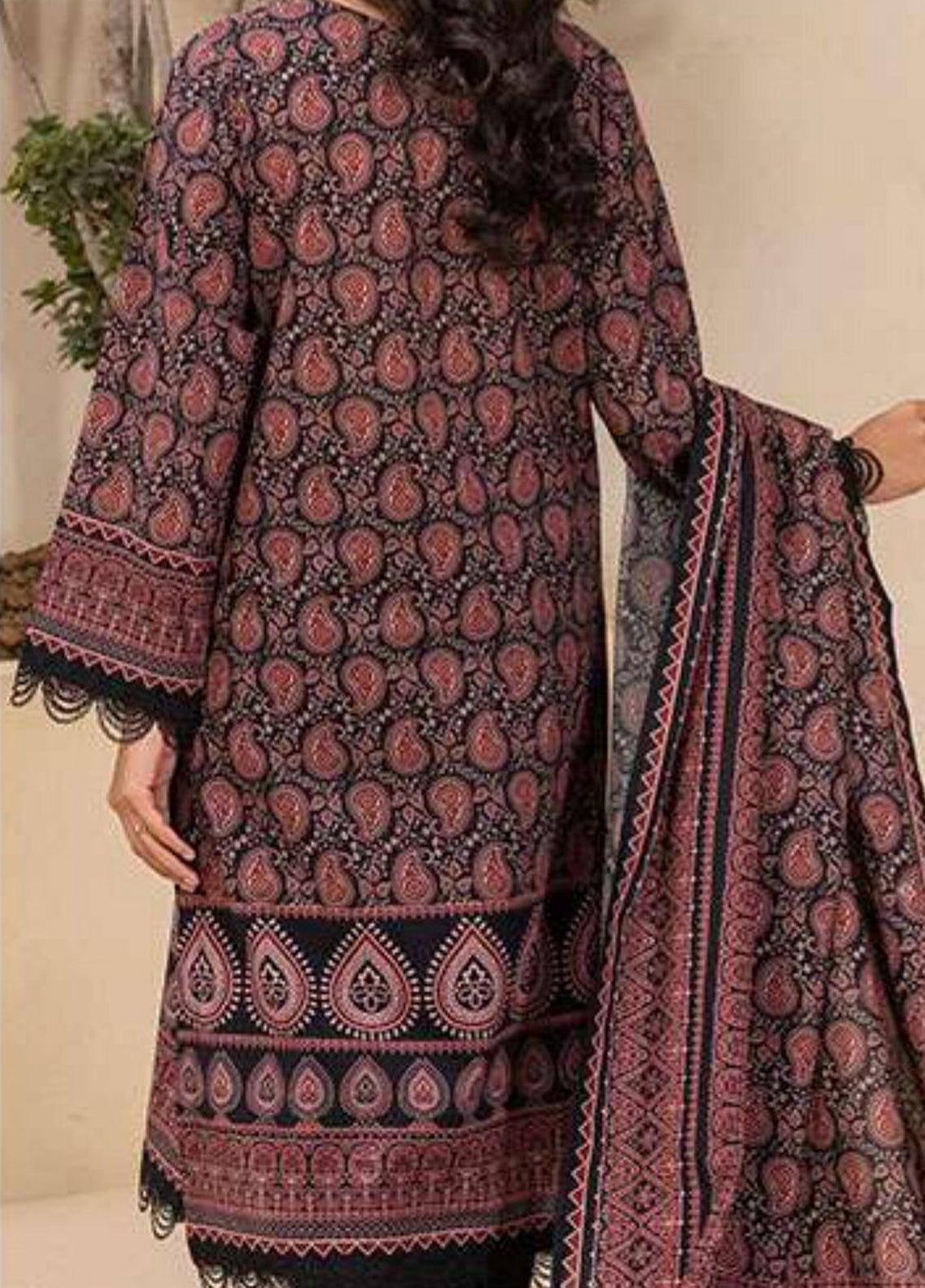 Essential By Zellbury Embroidered Lawn 3 Piece Unstitched Suit WUS26E30639 Essential By Zellbury Embroidered Lawn 3 Piece Unstitched Suit WUS26E30639