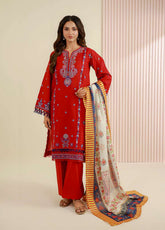 Essential By Zellbury Embroidered Lawn 3 Piece Unstitched Suit WUS26E30644