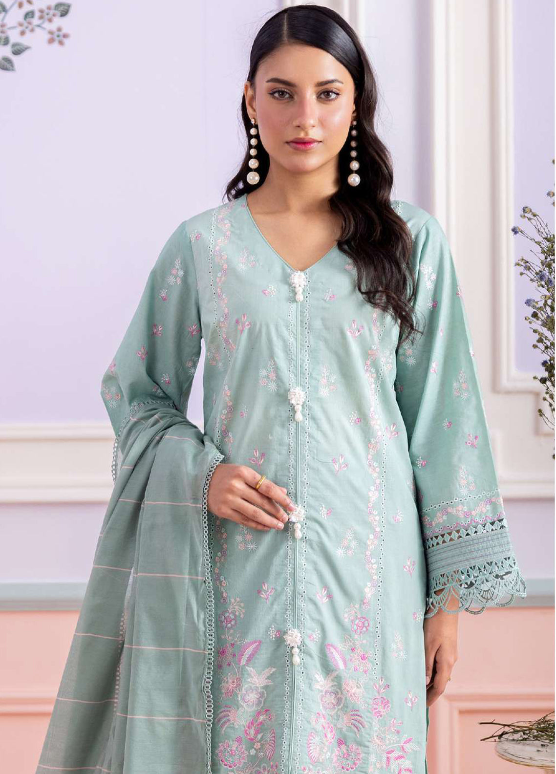 Essential By Zellbury Embroidered Lawn 3 Piece Unstitched Suit WUS26E30645 Essential By Zellbury Embroidered Lawn 3 Piece Unstitched Suit WUS26E30645