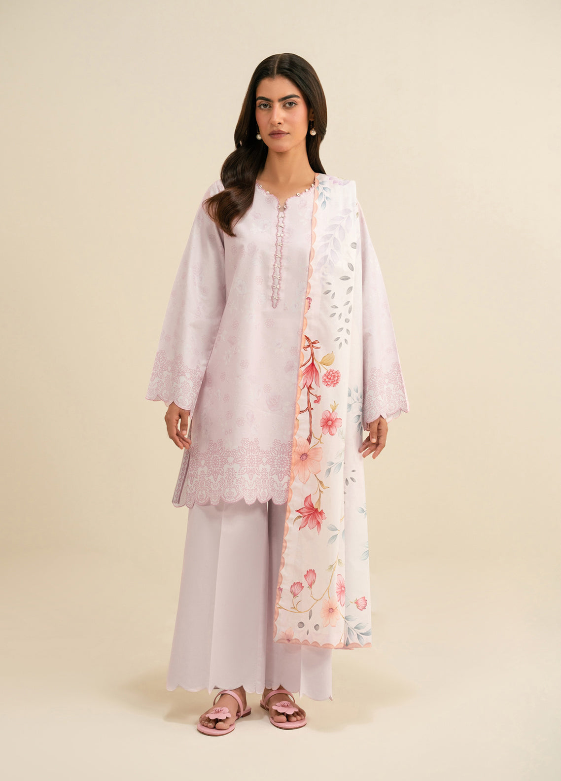 Essentials By Seran Embroidered Lawn 3 Piece Unstitched Suit SRN26EV2 D-07 LILIANE Essentials By Seran Embroidered Lawn 3 Piece Unstitched Suit SRN26EV2 D-07 LILIANE