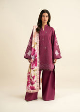 Essentials By Seran Embroidered Lawn 3 Piece Unstitched Suit SRN26EV2 D-09 MELROSE