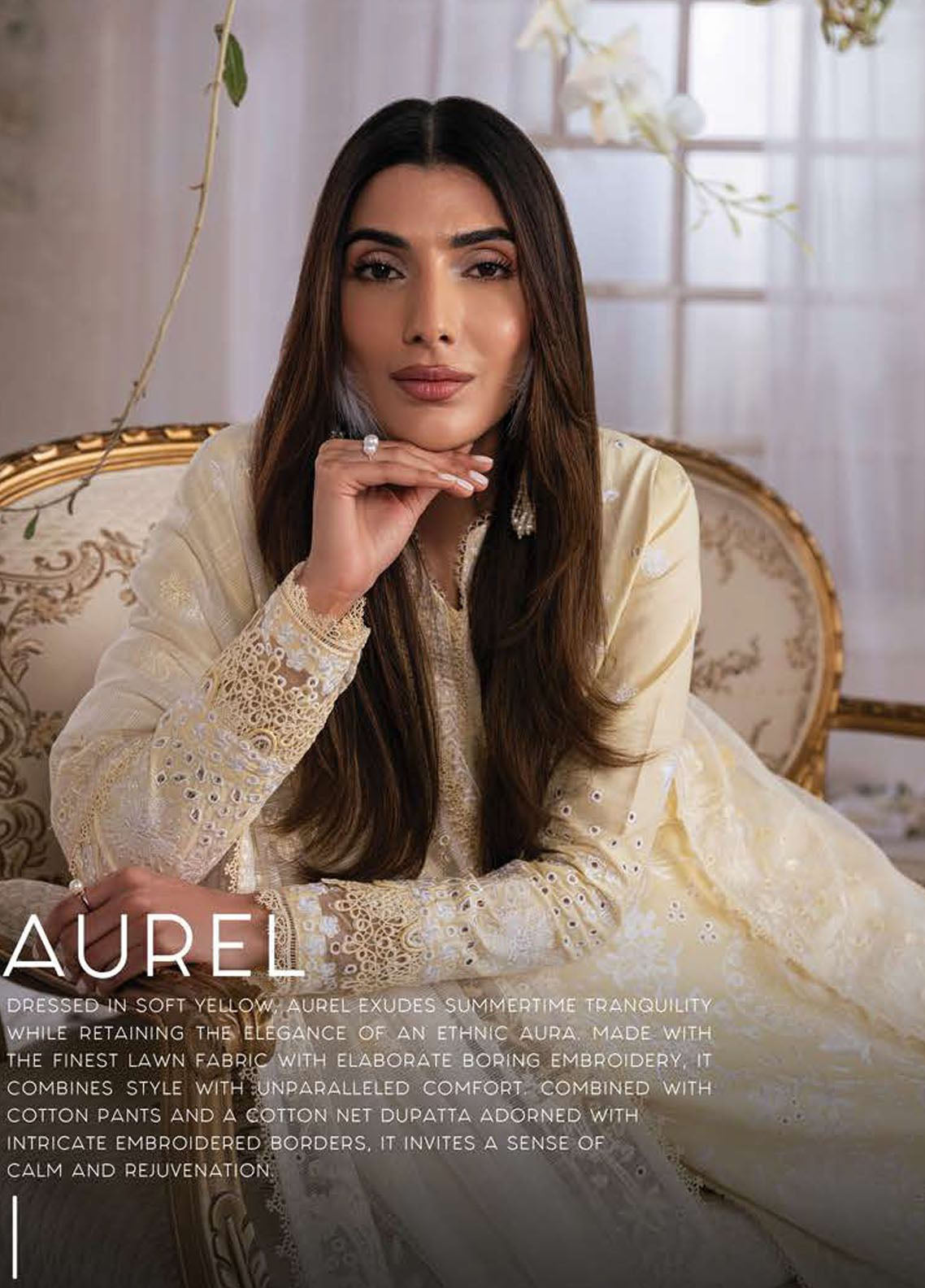 Eudora By Ayzel Embroidered Lawn Unstitched 3 Piece Suit - ABA24EL 02 AUREL Eudora By Ayzel Embroidered Lawn Unstitched 3 Piece Suit - ABA24EL 02 AUREL