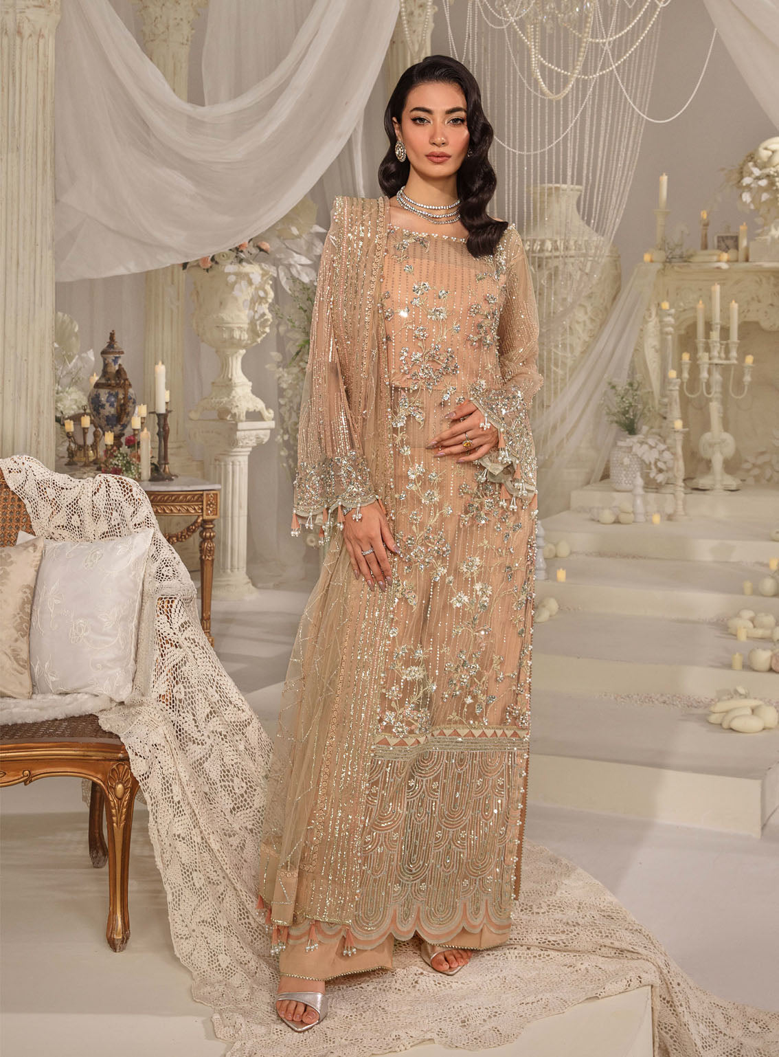 Evara By Elaf Embroidered Net Suits Unstitched 3 Piece - EL24EV EFE-06 ZYVA Evara By Elaf Embroidered Net Suits Unstitched 3 Piece - EL24EV EFE-06 ZYVA