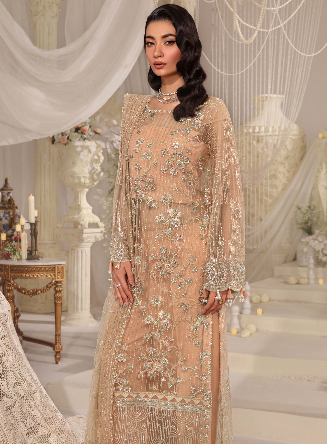 Evara By Elaf Embroidered Net Suits Unstitched 3 Piece - EL24EV EFE-06 ZYVA Evara By Elaf Embroidered Net Suits Unstitched 3 Piece - EL24EV EFE-06 ZYVA