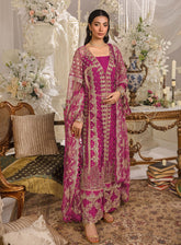 Evara By Elaf Embroidered Net Suits Unstitched 3 Piece - EL24EV EFE-07 REGALIA