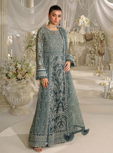 Evara By Elaf Embroidered Net Suits Unstitched 3 Piece - EL24EV EFE-08 NIRVANA