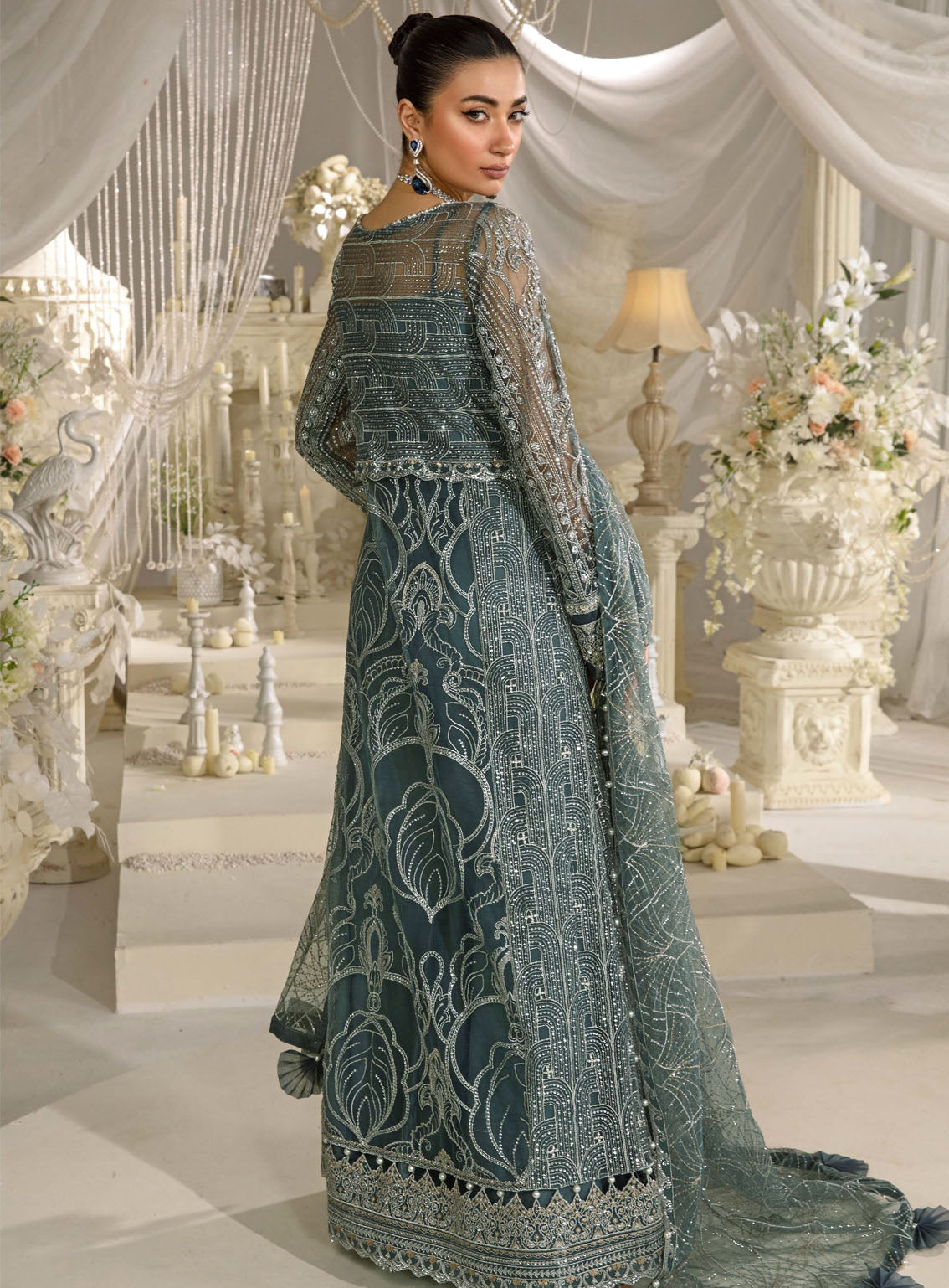 Evara By Elaf Embroidered Net Suits Unstitched 3 Piece - EL24EV EFE-08 NIRVANA Evara By Elaf Embroidered Net Suits Unstitched 3 Piece - EL24EV EFE-08 NIRVANA