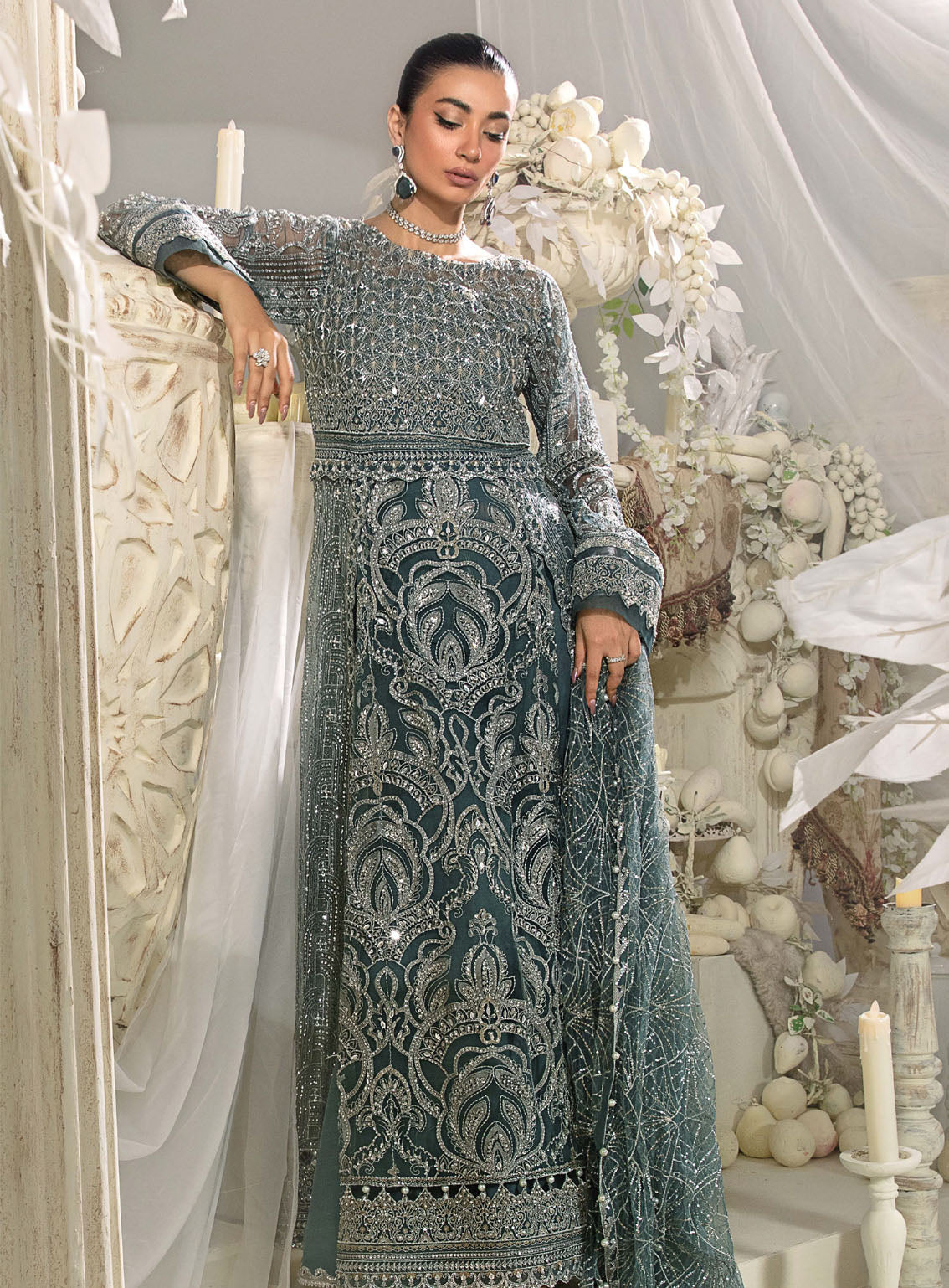 Evara By Elaf Embroidered Net Suits Unstitched 3 Piece - EL24EV EFE-08 NIRVANA Evara By Elaf Embroidered Net Suits Unstitched 3 Piece - EL24EV EFE-08 NIRVANA