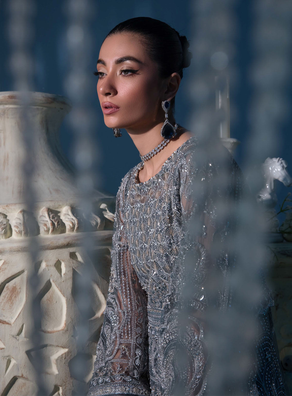 Evara By Elaf Embroidered Net Suits Unstitched 3 Piece - EL24EV EFE-08 NIRVANA Evara By Elaf Embroidered Net Suits Unstitched 3 Piece - EL24EV EFE-08 NIRVANA