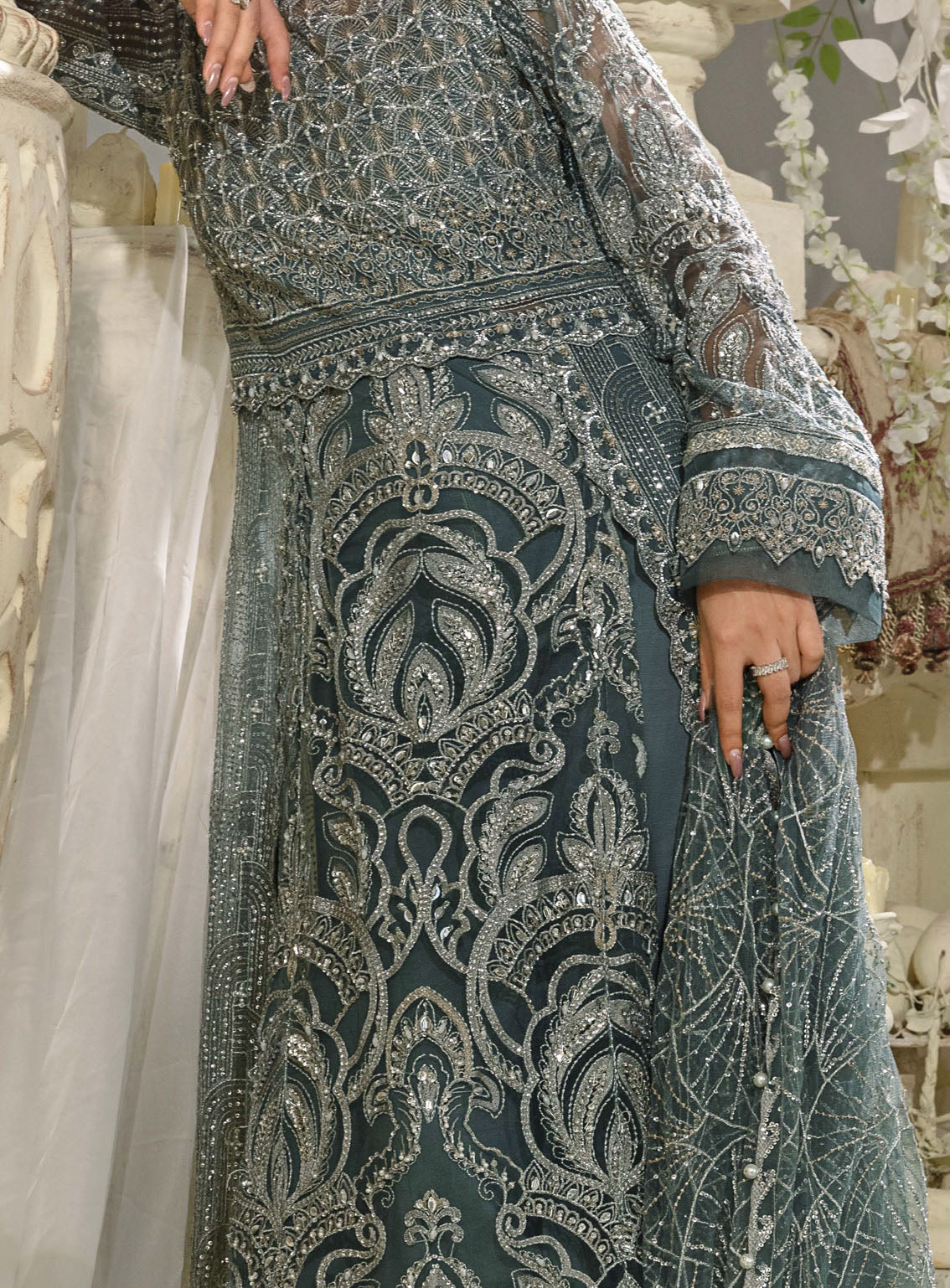 Evara By Elaf Embroidered Net Suits Unstitched 3 Piece - EL24EV EFE-08 NIRVANA Evara By Elaf Embroidered Net Suits Unstitched 3 Piece - EL24EV EFE-08 NIRVANA