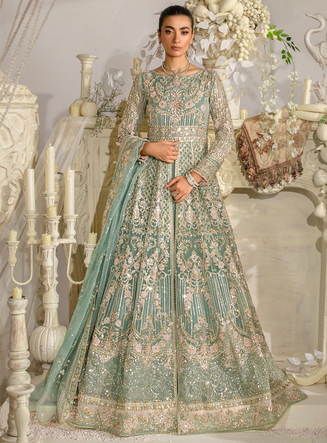 Evara By Elaf Embroidered Organza Suits Unstitched 3 Piece - EL24EV EFE-02 ELSA Evara By Elaf Embroidered Organza Suits Unstitched 3 Piece - EL24EV EFE-02 ELSA
