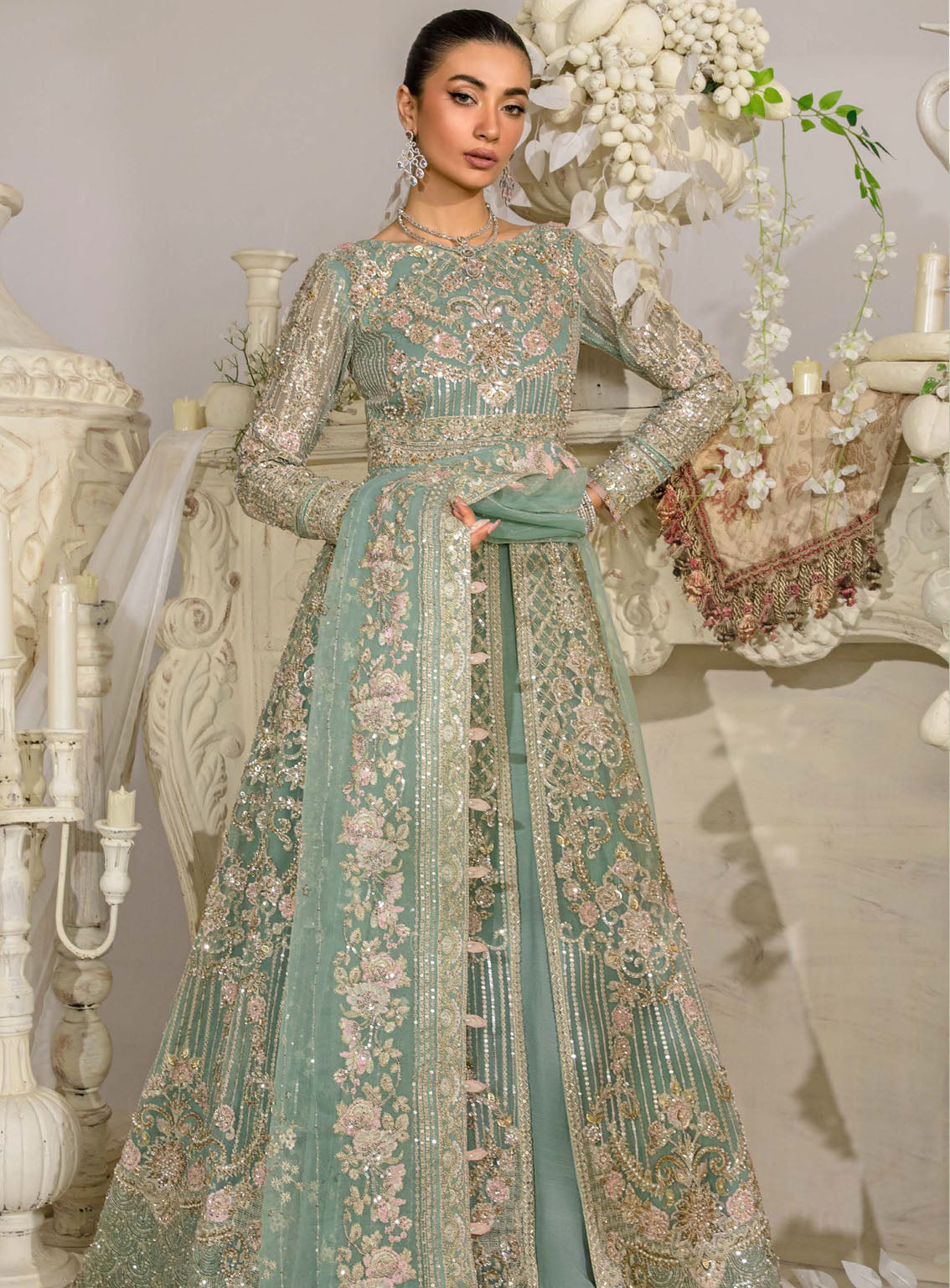 Evara By Elaf Embroidered Organza Suits Unstitched 3 Piece - EL24EV EFE-02 ELSA Evara By Elaf Embroidered Organza Suits Unstitched 3 Piece - EL24EV EFE-02 ELSA