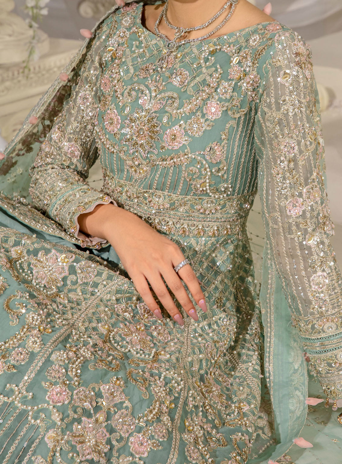 Evara By Elaf Embroidered Organza Suits Unstitched 3 Piece - EL24EV EFE-02 ELSA Evara By Elaf Embroidered Organza Suits Unstitched 3 Piece - EL24EV EFE-02 ELSA