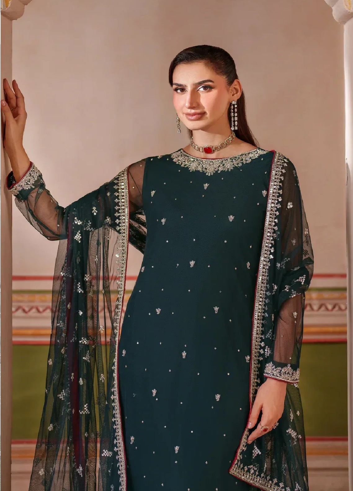 Falesia By Zarif Formals Embroidered Net 3 Piece Unstitched Suit ZF26FF D-HF-02 SHENAAR Falesia By Zarif Formals Embroidered Net 3 Piece Unstitched Suit ZF26FF D-HF-02 SHENAAR