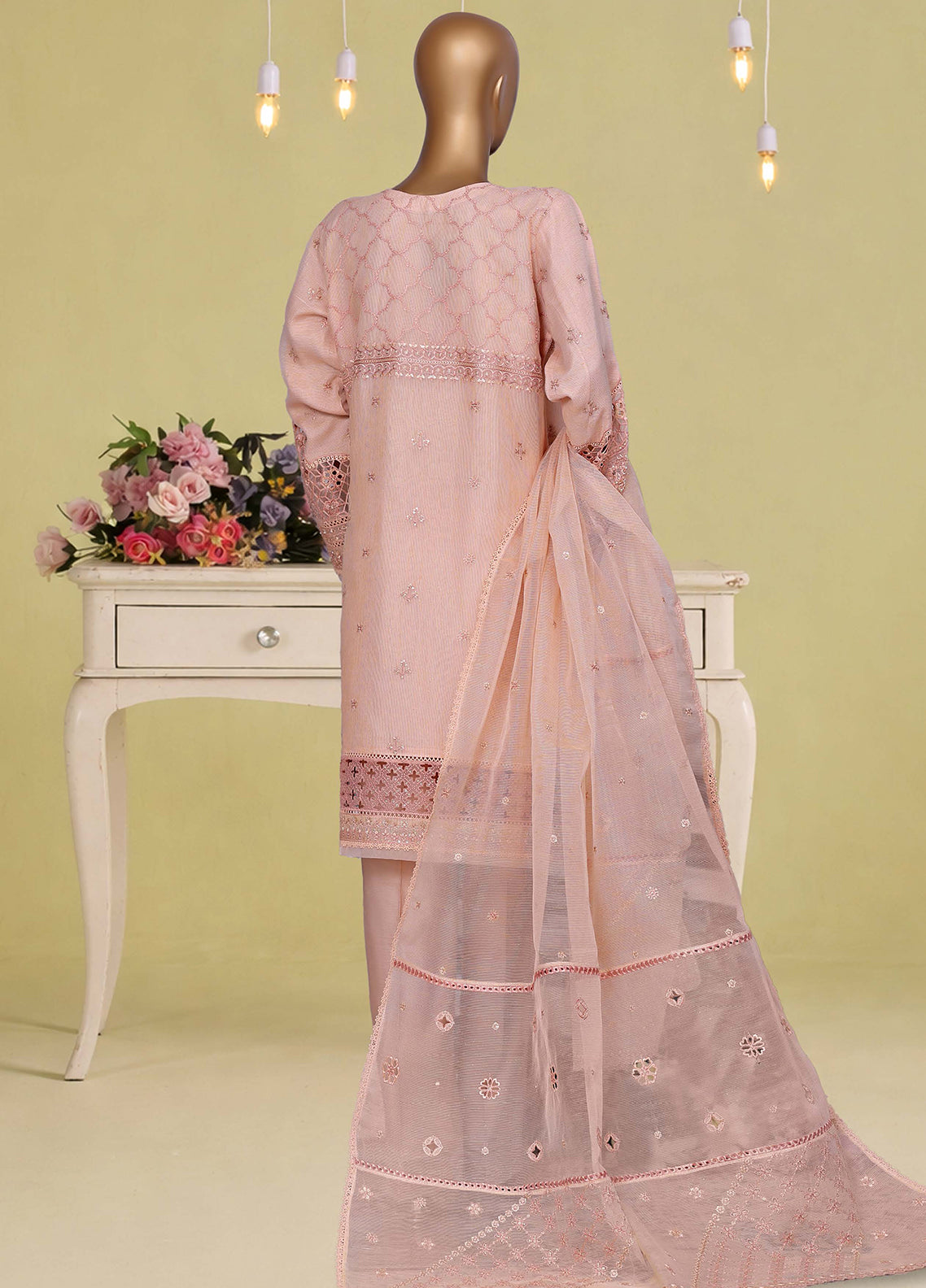Falsafaa By HZ Textiles Formals Embroidered Organza 3 Piece Stitched Suit HZ26FFEV8 D-228 Falsafaa By HZ Textiles Formals Embroidered Organza 3 Piece Stitched Suit HZ26FFEV8 D-228