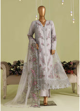 Falsafaa By HZ Textiles Formals Embroidered Organza 3 Piece Stitched Suit HZ26FFEV8 D-237-CBLU