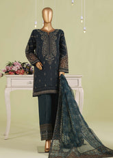 Falsafaa By HZ Textiles Formals Embroidered Organza 3 Piece Stitched Suit HZ26FFEV8 D-238-MGRN