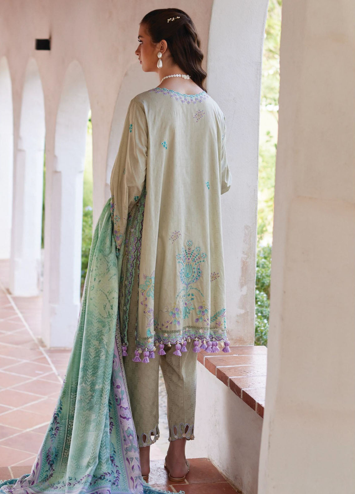 Farah Talib Aziz Luxury Embroidered Lawn 3 Piece Unstitched Suit FTA26LL D-07 VALERIA OLIVE Farah Talib Aziz Luxury Embroidered Lawn 3 Piece Unstitched Suit FTA26LL D-07 VALERIA OLIVE