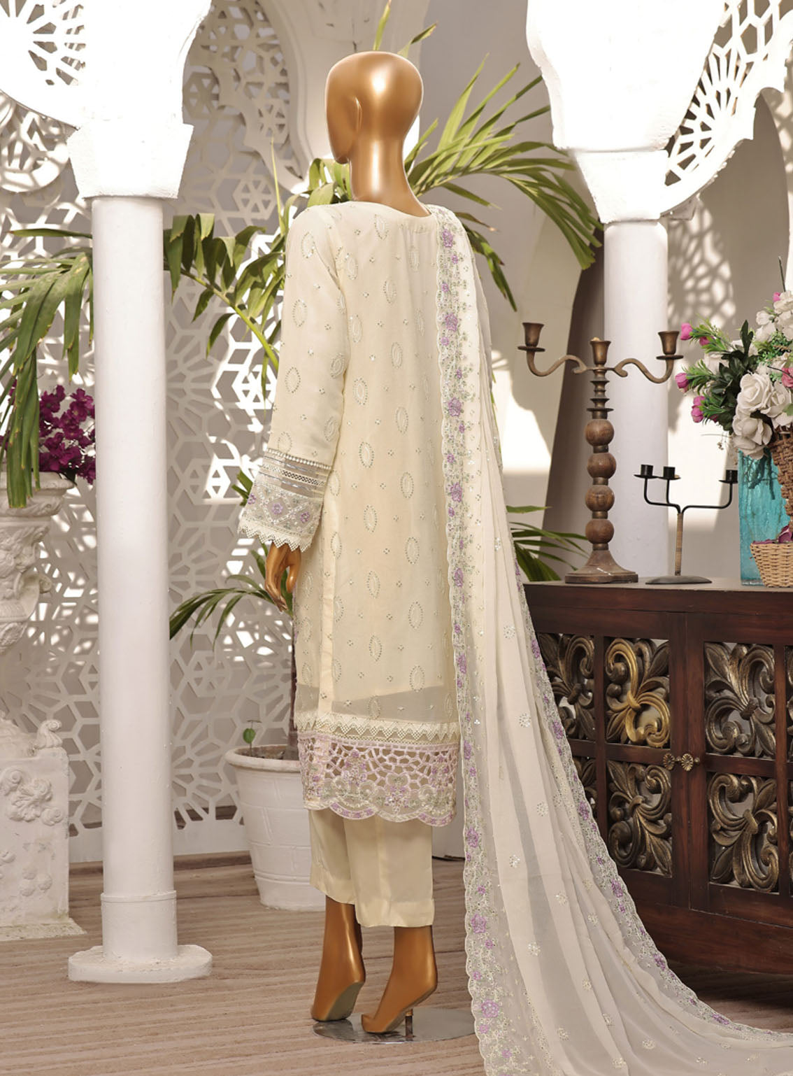 Fasaane By HZ Textile Embroidered Chiffon Suits Stitched 3 Piece - HZ24FC HZK-164 LEMON Fasaane By HZ Textile Embroidered Chiffon Suits Stitched 3 Piece - HZ24FC HZK-164 LEMON