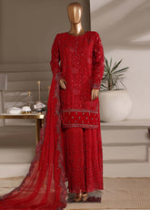 Fasaane By HZ Textiles Formals Embroidered Chiffon 3 Piece Stitched Suit HZ26FFECV1 D-HZK-239-MRN