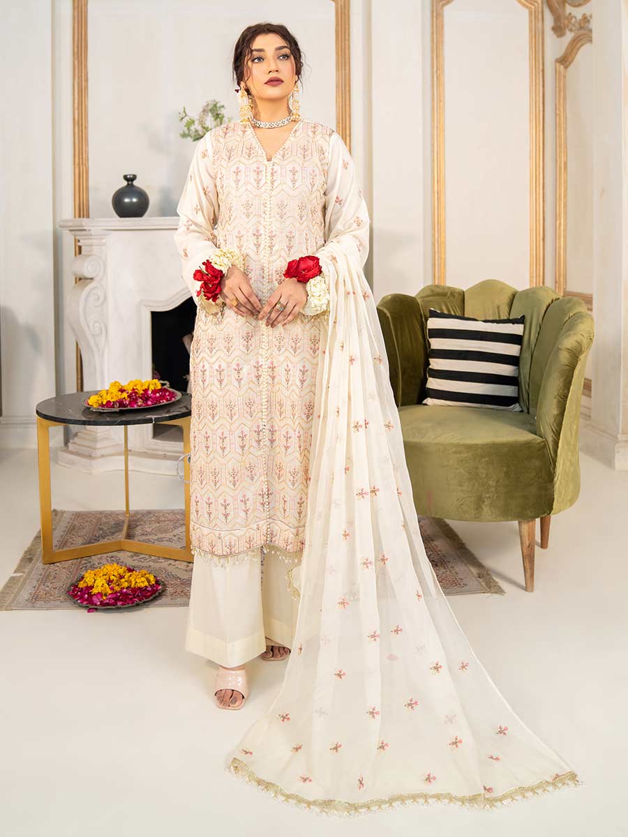 D#10 Feroza Luxury Emb Lawn Collection 523 D#10 Feroza Luxury Emb Lawn Collection 523