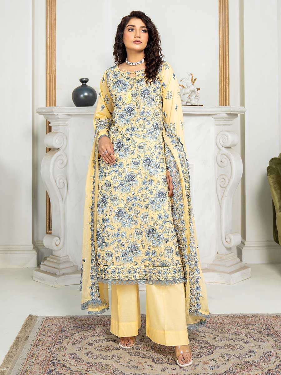 D#02 Feroza Luxury Emb Lawn Collection 523 D#02 Feroza Luxury Emb Lawn Collection 523