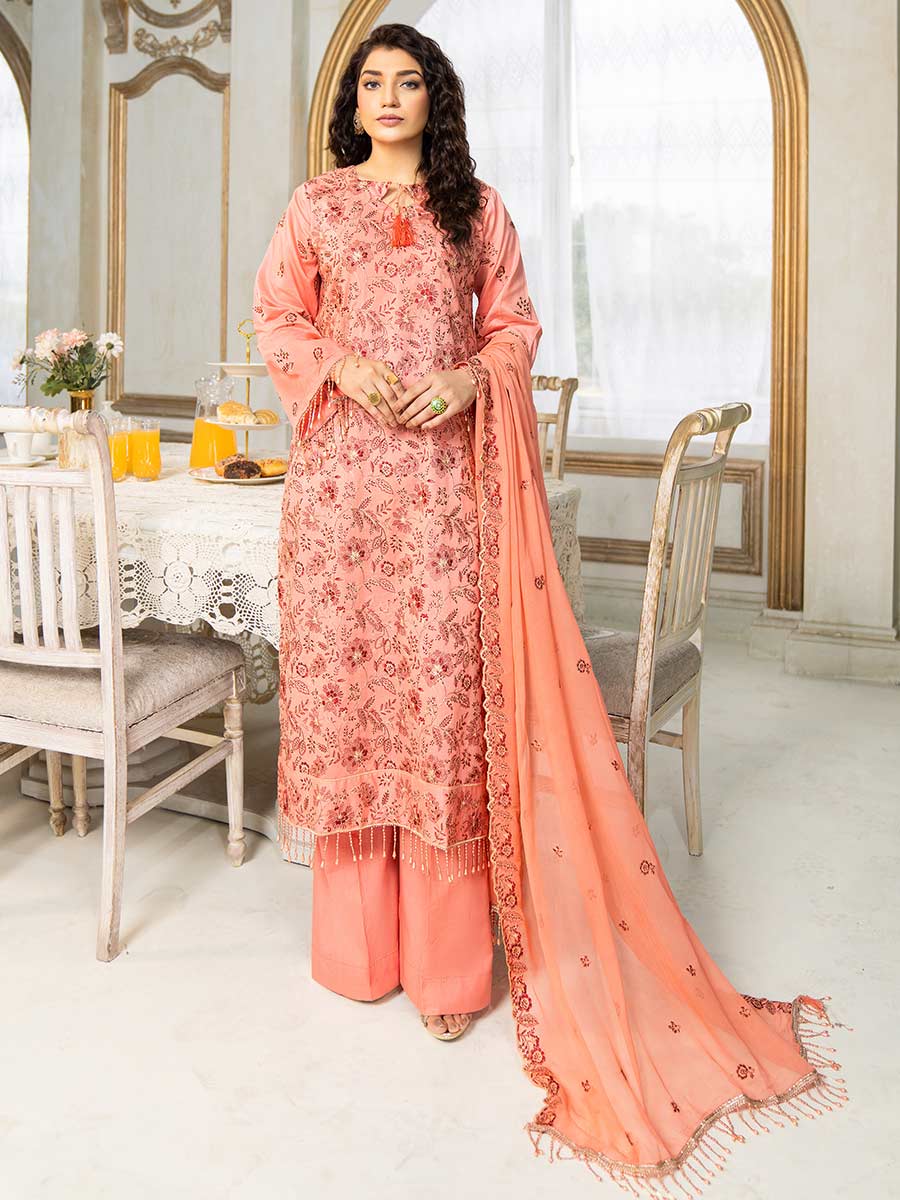D#03 Feroza Luxury Emb Lawn Collection 523 D#03 Feroza Luxury Emb Lawn Collection 523