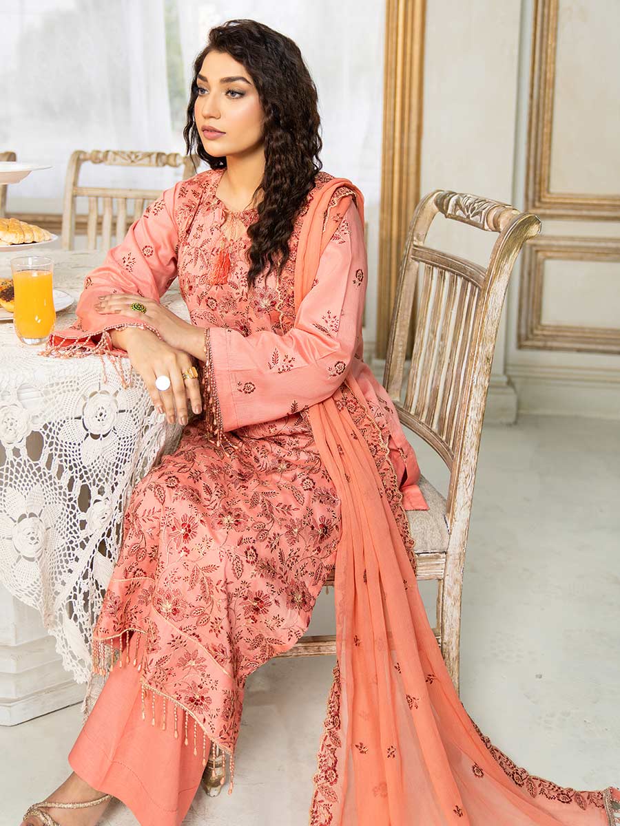 D#03 Feroza Luxury Emb Lawn Collection 523 D#03 Feroza Luxury Emb Lawn Collection 523